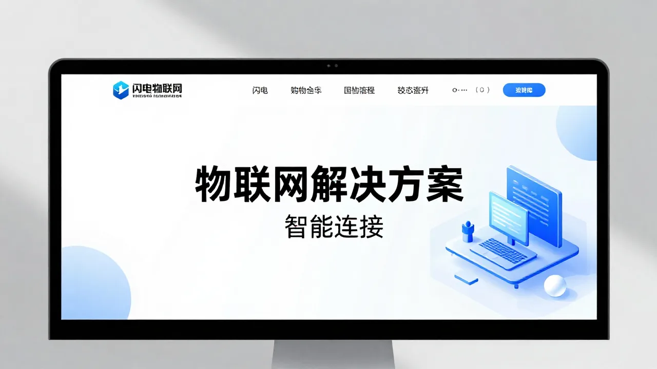 闪电物联网 首页主视觉